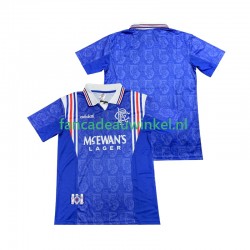 Rangers Wedstrijdshirt met Korting 1996 1997 Retro Thuis Heren Korte Mouw