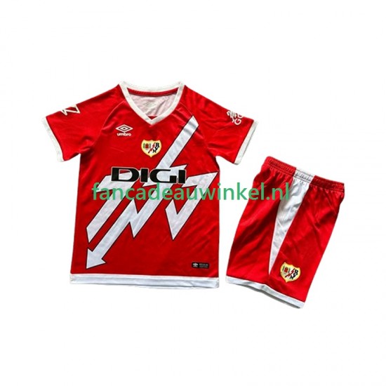 Rayo Vallecano Wedstrijdshirt met Korting Thuis Kind 2024-25 Korte Mouw