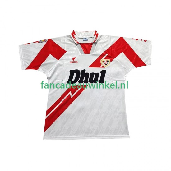 Rayo Vallecano Wedstrijdshirt met Korting 1995 Retro Thuis Heren 1994 Korte Mouw