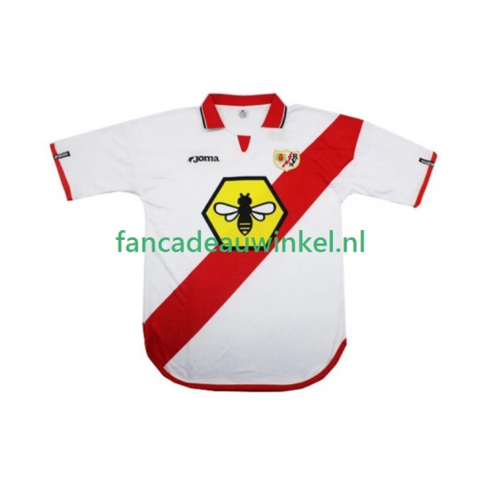 Rayo Vallecano Wedstrijdshirt met Korting 2000 2001 Retro Thuis Heren Korte Mouw