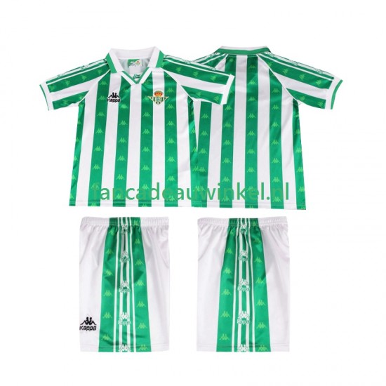 Real Betis Wedstrijdshirt met Korting 1996 1997 Retro Thuis Kind Korte Mouw