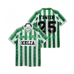 Real Betis Wedstrijdshirt met Korting FINIDI 25 1995 1996 Retro Thuis Heren Korte Mouw