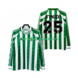 Real Betis Wedstrijdshirt met Korting FINIDI 25 1996 1997 Retro Thuis Heren Lange Mouw