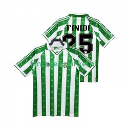 Real Betis Wedstrijdshirt met Korting FINIDI 25 1996 1997 Retro Thuis Heren Korte Mouw