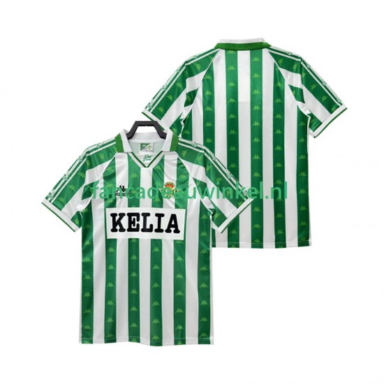 Real Betis Wedstrijdshirt met Korting 1995 1996 Retro Thuis Heren Korte Mouw