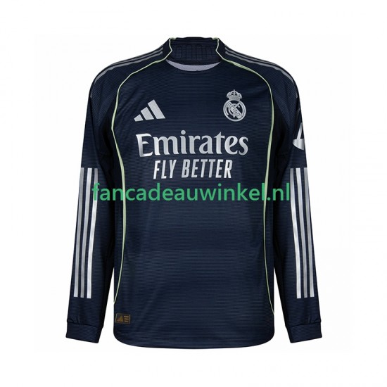 Real Madrid Wedstrijdshirt met Korting Uit Heren 2025-26 Lange Mouw