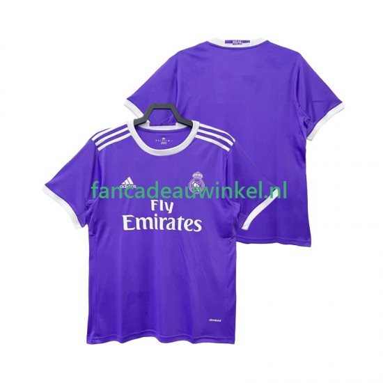 Real Madrid Wedstrijdshirt met Korting 2016 2017 Retro Uit Heren Korte Mouw