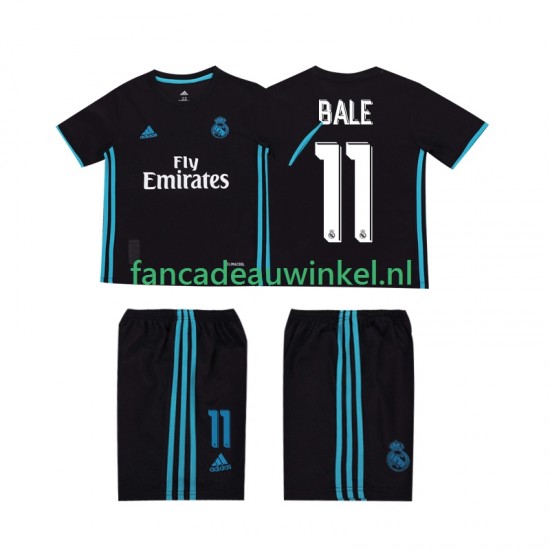 Real Madrid Wedstrijdshirt met Korting Bale 11 2017 2018 Retro Uit Kind Korte Mouw