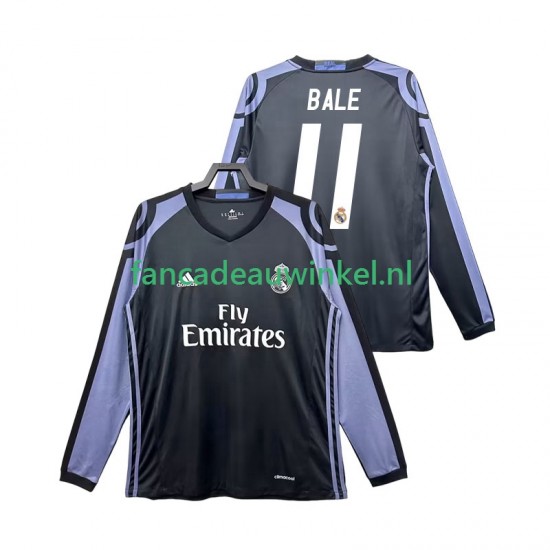 Real Madrid Wedstrijdshirt met Korting Bale 11 2016 2017 Retro 3rd Heren Lange Mouw
