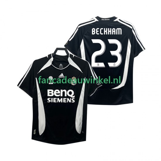 Real Madrid Wedstrijdshirt met Korting Beckham 23 2007 Retro 3rd Heren 2006 Korte Mouw