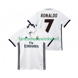Real Madrid Wedstrijdshirt met Korting CRISTIANO RONALDO 7 2017 2018 Retro Thuis Heren Korte Mouw