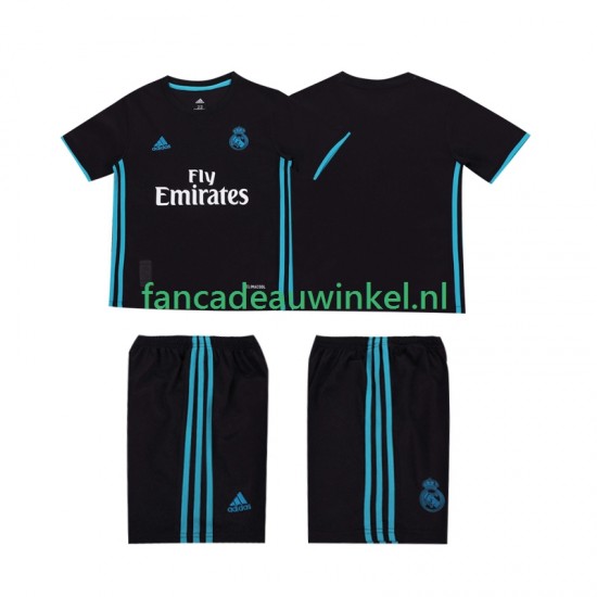 Real Madrid Wedstrijdshirt met Korting 2017 2018 Retro Uit Kind Korte Mouw