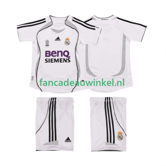 Real Madrid Wedstrijdshirt met Korting 2007 Retro Thuis Kind 2006 Korte Mouw