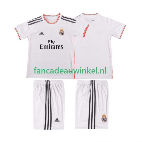 Real Madrid Wedstrijdshirt met Korting 2013 2014 Retro Thuis Kind Korte Mouw
