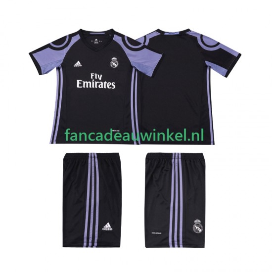 Real Madrid Wedstrijdshirt met Korting 2016 2017 Retro 3rd Kind Korte Mouw
