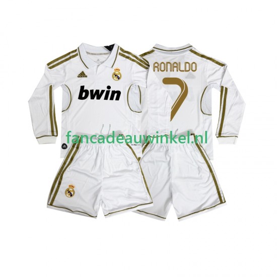 Real Madrid Wedstrijdshirt met Korting Cristiano Ronaldo 7 2012 Retro Thuis Kind 2011 Lange Mouw
