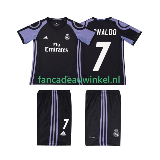 Real Madrid Wedstrijdshirt met Korting Cristiano Ronaldo 7 2016 2017 Retro 3rd Kind Korte Mouw