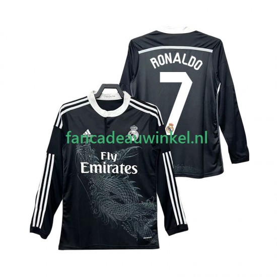 Real Madrid Wedstrijdshirt met Korting Cristiano Ronaldo 7 2014 2015 Retro 3rd Heren Lange Mouw