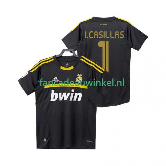Real Madrid Wedstrijdshirt met Korting I.CASILLAS 1 2012 Keepersshirt Retro Uit Heren 2011 Korte Mouw