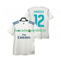 Real Madrid Wedstrijdshirt met Korting MARCELD 12 2017 2018 Retro Thuis Heren Korte Mouw