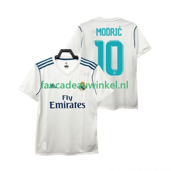 Real Madrid Wedstrijdshirt met Korting Modrić 10 2017 Retro Thuis Heren Korte Mouw