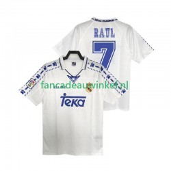 Real Madrid Wedstrijdshirt met Korting RAUL 7 1996 1997 Retro Thuis Heren Korte Mouw Real Madrid Wedstrijdshirt met Korting RAUL 7 1996 1997 Retro Thuis Heren Korte Mouw