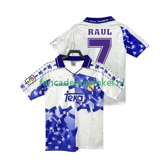 Real Madrid Wedstrijdshirt met Korting RAUL 7 1996 1997 Retro 3rd Heren Korte Mouw