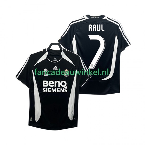 Real Madrid Wedstrijdshirt met Korting RAUL 7 2007 Retro 3rd Heren 2006 Korte Mouw