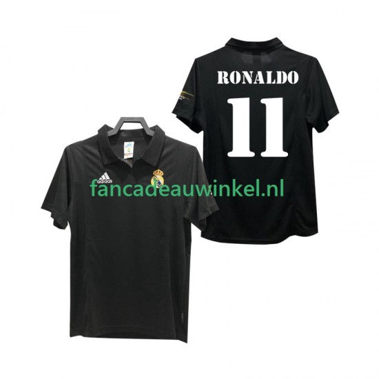 Real Madrid Wedstrijdshirt met Korting RONALDO 11 2003 Retro Uit Heren 2002 Korte Mouw