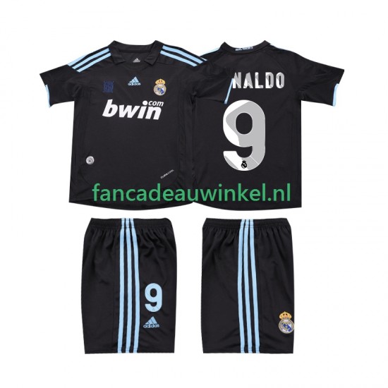 Real Madrid Wedstrijdshirt met Korting RONALDO 9 2009 Retro Uit Kind 2010 Korte Mouw