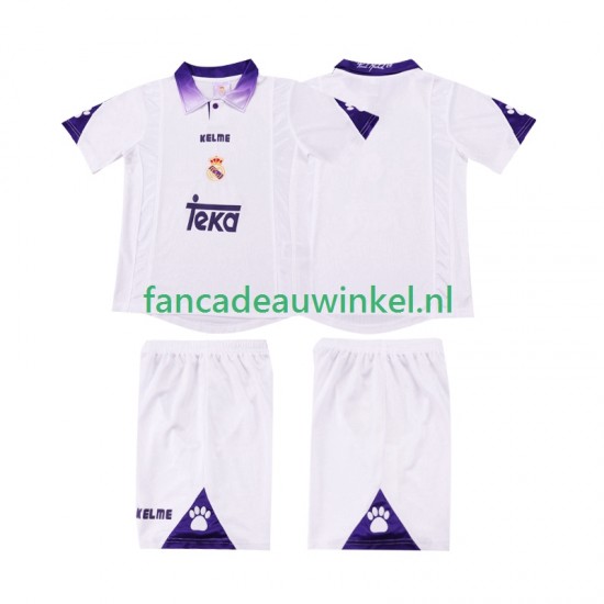Real Madrid Wedstrijdshirt met Korting 1997 Retro Thuis Kind 1998 Korte Mouw