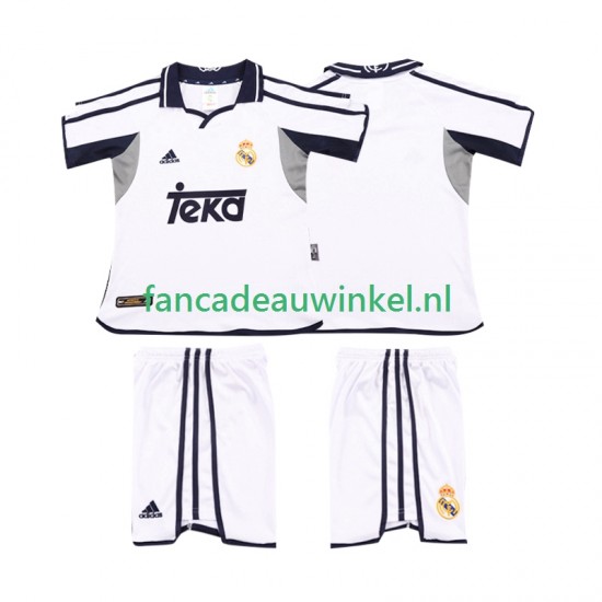 Real Madrid Wedstrijdshirt met Korting 2001 Retro Thuis Kind 2002 Korte Mouw