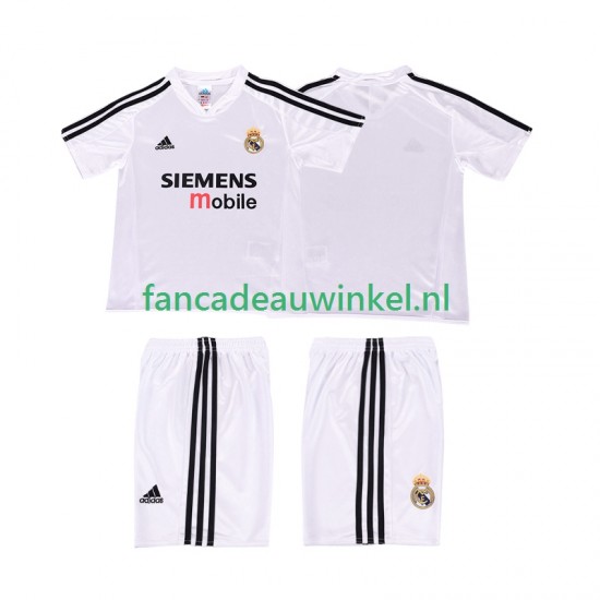 Real Madrid Wedstrijdshirt met Korting 5 Retro Thuis Kind 2004 2002 Korte Mouw
