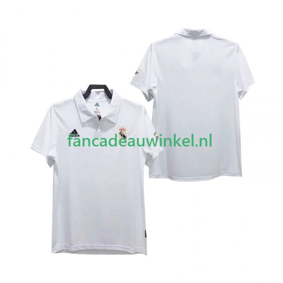 Real Madrid Wedstrijdshirt met Korting 2003 Retro Thuis Heren 2002 Korte Mouw
