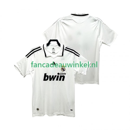 Real Madrid Wedstrijdshirt met Korting 2009 Retro Thuis Heren 2008 Korte Mouw