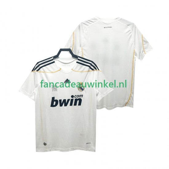 Real Madrid Wedstrijdshirt met Korting 2009 Retro Thuis Heren 2010 Korte Mouw