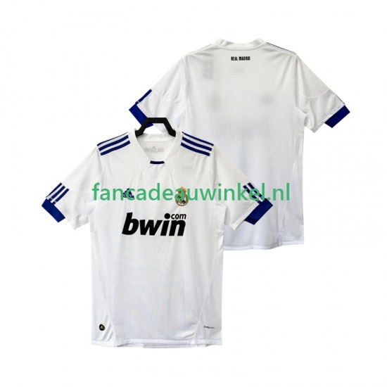 Real Madrid Wedstrijdshirt met Korting Retro Thuis Heren 2011 2010 Korte Mouw
