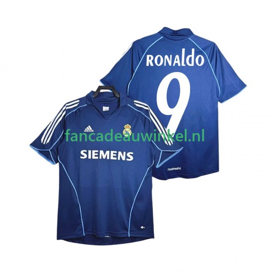 Real Madrid Wedstrijdshirt met Korting Ronaldo 9 2005 Retro Uit Heren 2006 Korte Mouw