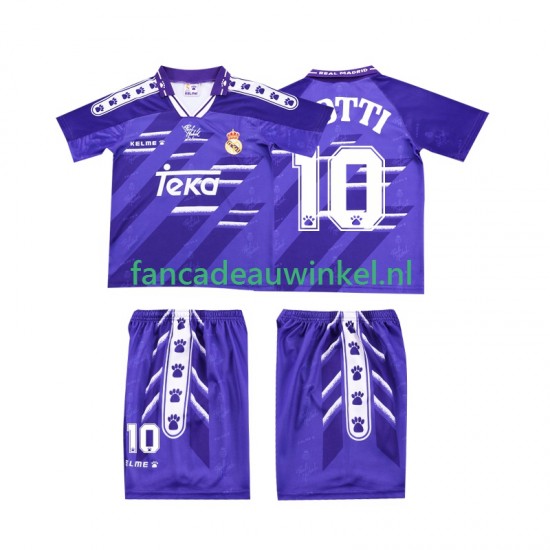 Real Madrid Wedstrijdshirt met Korting TOTTI 10 1996 Retro Uit Kind 1994 Korte Mouw