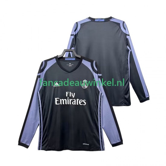 Real Madrid Wedstrijdshirt met Korting 2016 2017 Retro 3rd Heren Lange Mouw