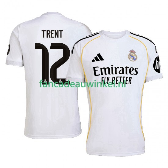Real Madrid Wedstrijdshirt met Korting Trent Alexander-Arnold 12 Thuis Heren 2025-26 Korte Mouw