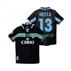 SS Lazio Wedstrijdshirt met Korting NESTA 13 Retro Uit Heren 1998 1999 Korte Mouw