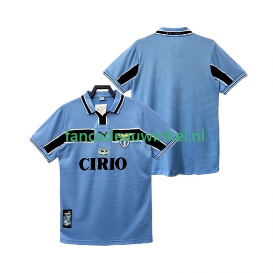 SS Lazio Wedstrijdshirt met Korting Retro Thuis Heren 1998 1999 Korte Mouw