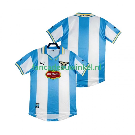 SS Lazio Wedstrijdshirt met Korting 2000 Retro Thuis Heren 1999 Korte Mouw