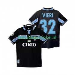 SS Lazio Wedstrijdshirt met Korting VIERI 32 Retro Uit Heren 1998 1999 Korte Mouw