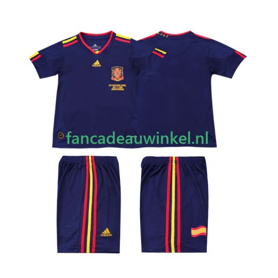 Spanje Wedstrijdshirt met Korting Retro Uit Kind 2010 Korte Mouw