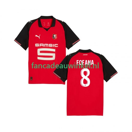 Stade Rennais Wedstrijdshirt met Korting Seko Fofana 8 Thuis Heren 2025-26 Korte Mouw