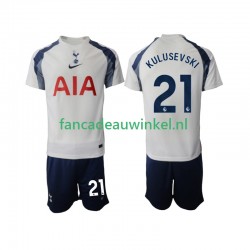 Tottenham Hotspur Wedstrijdshirt met Korting Kulusevski 21 Thuis Kind 2025-26 Korte Mouw