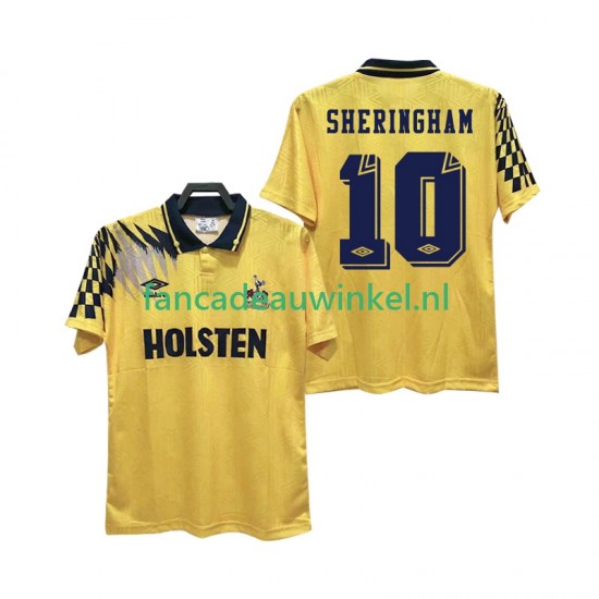 Tottenham Hotspur Wedstrijdshirt met Korting SHERINGHAM 10 1992 Retro Uit Heren 1994 Korte Mouw