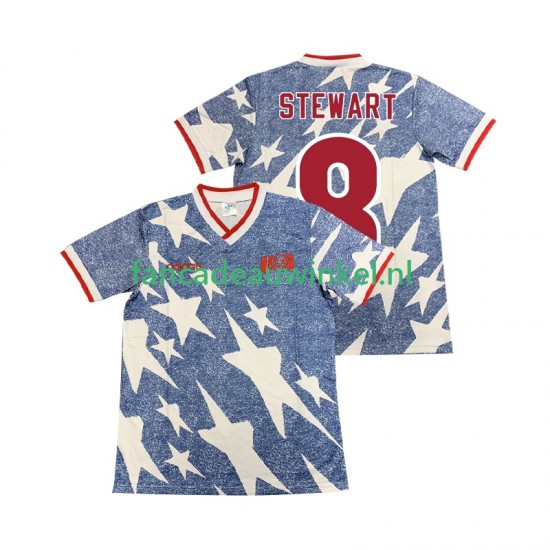 USA Wedstrijdshirt met Korting STEWART 8 Retro Uit Heren 1994 Korte Mouw